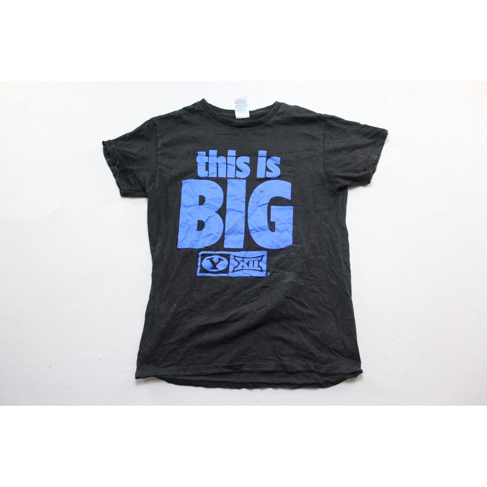 Delta BYU Big 12 T-Shirt Mens Small Black Good This Is Big Graphic Tee